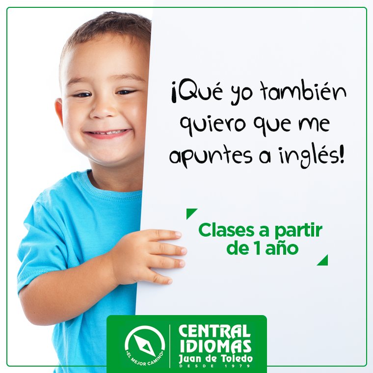 centralidiomasj's tweet photo. En Central Idiomas Juan de Toledo impartimos clases de #inglés dirigidas a bebés de 1 y 2 años https://t.co/iKMHjSeOli  #Albacete #Idiomas https://t.co/RqE4anax8K