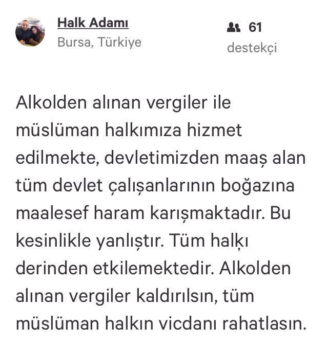 CRYPTO_BULL14's tweet photo. Alkolden alınan vergiler kaldırılsın https://t.co/YjUbUW9OUe