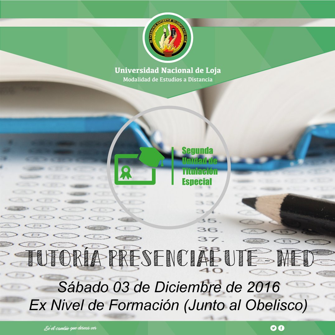 med_unl's tweet photo. SEGUNDA UTE - MED | Sábado 03 de Diciembre de 2016, en horario de 08:00 a 12:00. https://t.co/S7LaPN0O5I