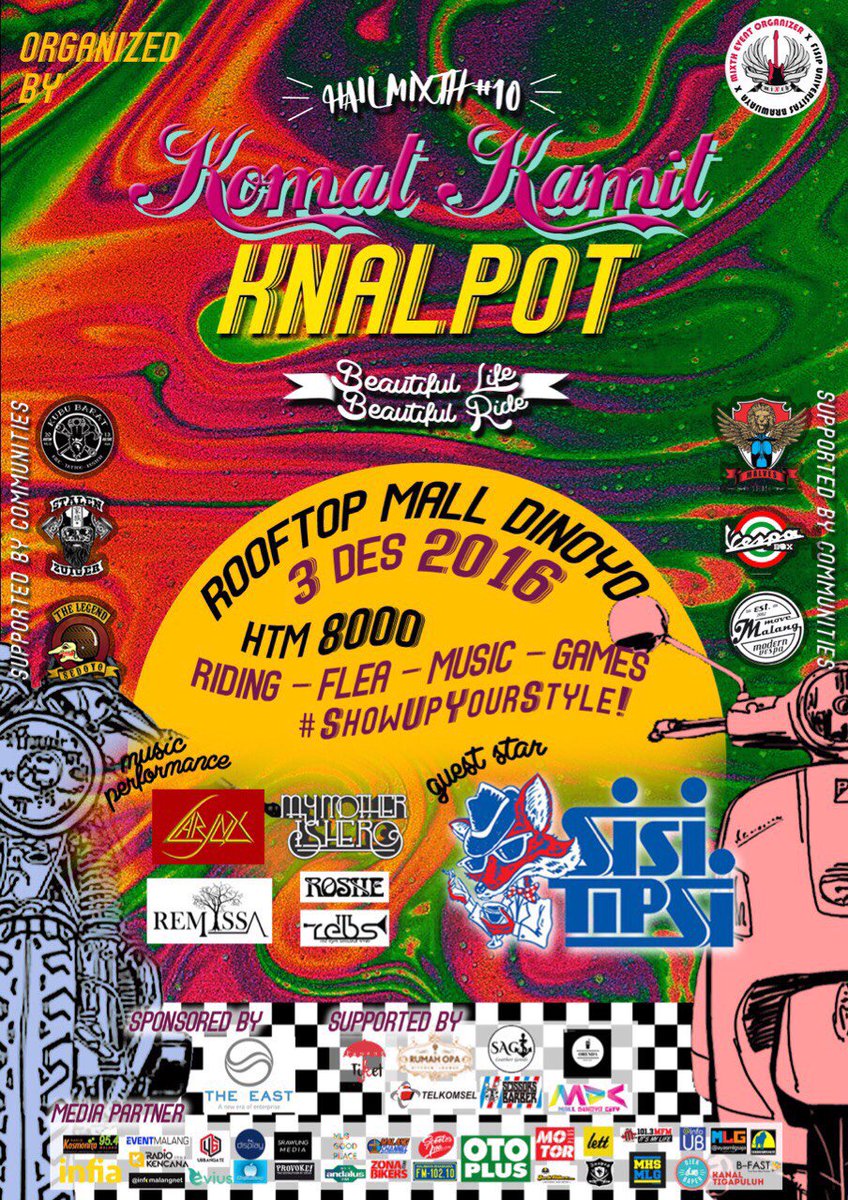 Komat Kamit Knalpot by @EO_miXth | Dec 3rd ’16 | Rooftop Dinoyo Mall starring <a href="/sisitipsi/">SISITIPSI</a> <a href="/LarynxRock/">LARYNX</a> | HTM 8K #HailMixth10 #thedisplay