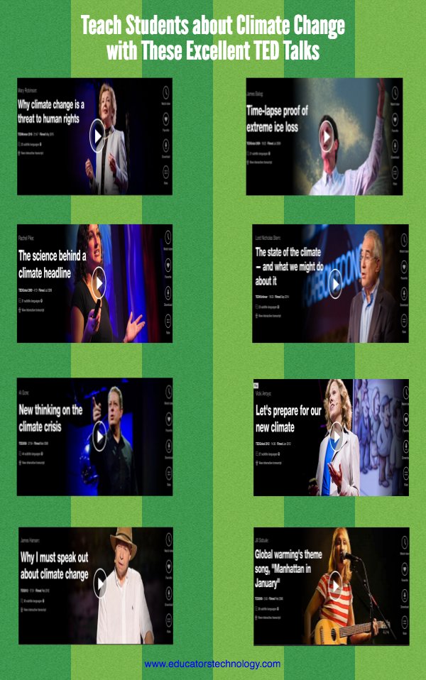 climatehawk1's tweet image. 8 great TED talks to teach students about #climate change educatorstechnology.com/2016/11/8-grea… h/t @tveitdal #globalwarming #science