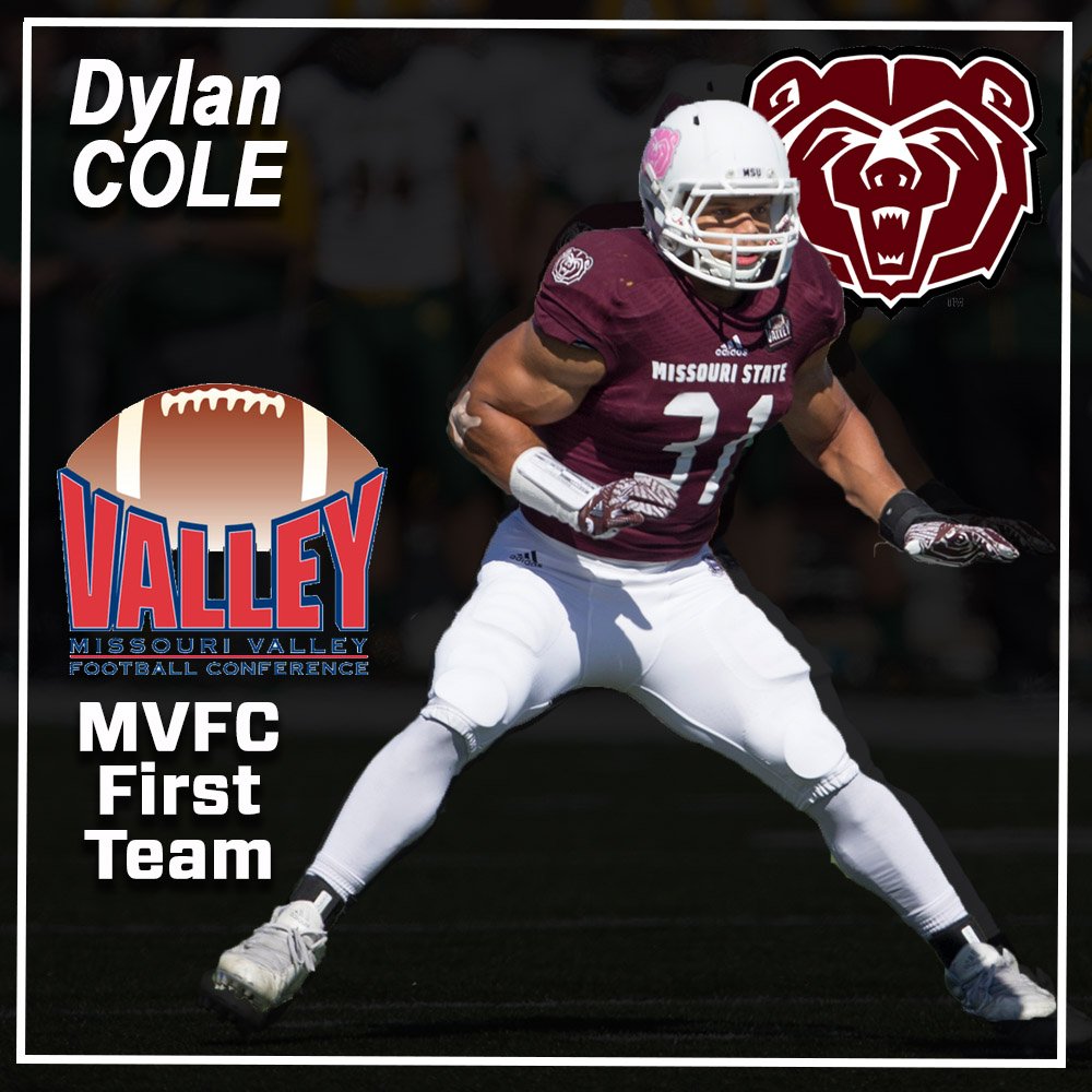 MoStateFootball's tweet photo. Congrats, for the second year in a row, to first-team All-MVFC honorees, Dylan Cole and Deion Holliman!
https://t.co/hfcWDfDbyN https://t.co/C8wK5T5wsO