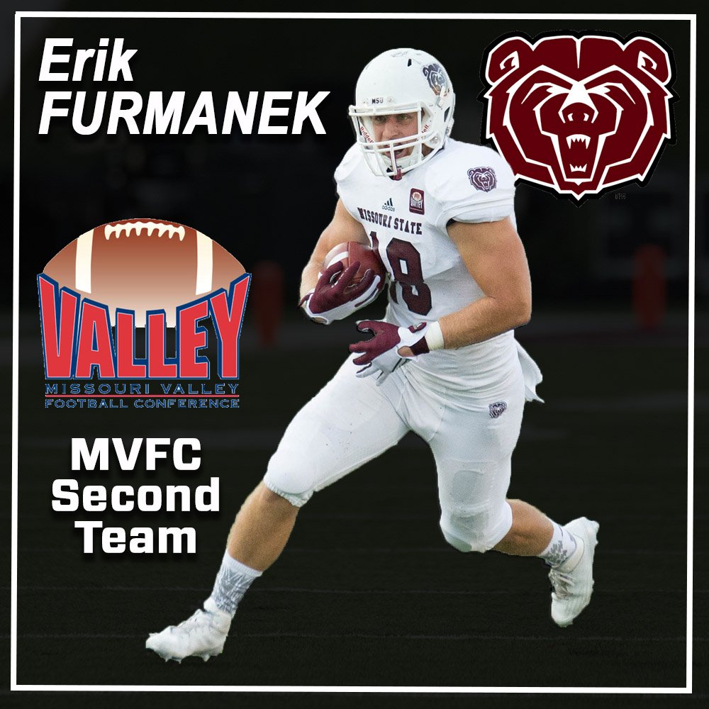 MoStateFootball's tweet photo. Congratulations are in order to second-team All-MVFC selections Erik Furmanek and Colby Isbell as well!
https://t.co/hfcWDfDbyN https://t.co/oWhG4a8lnX