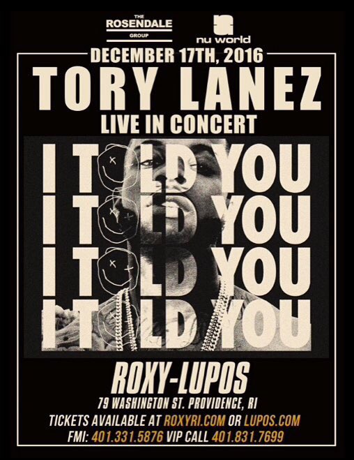 NuWorldLLC's tweet photo. ‼️🔥#CollegeFever🔥‼️
📆 Dec2 🏢 @ROXYPROV
@LILUZIVERT Live
📆 Dec10 🏢 URI Ryan Center
@ToryLanez Live
📆 Dec17 🏢 Roxy https://t.co/jZxdYkBda0
