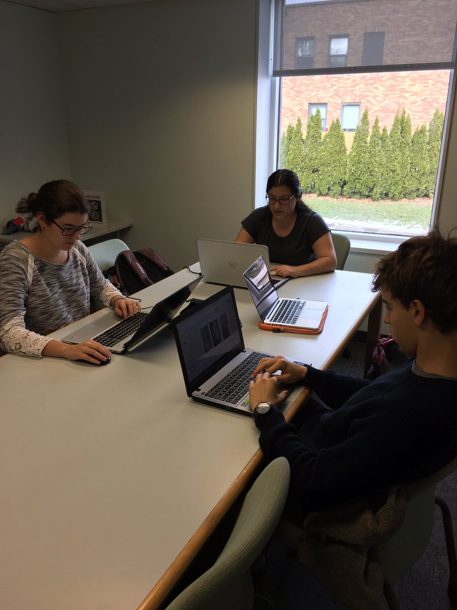 ImLichenit16's tweet photo. The lichen crew is hard at work finishing up our presentation! Can't wait to share it with you! #ENVB222 https://t.co/JlgvsMjezQ