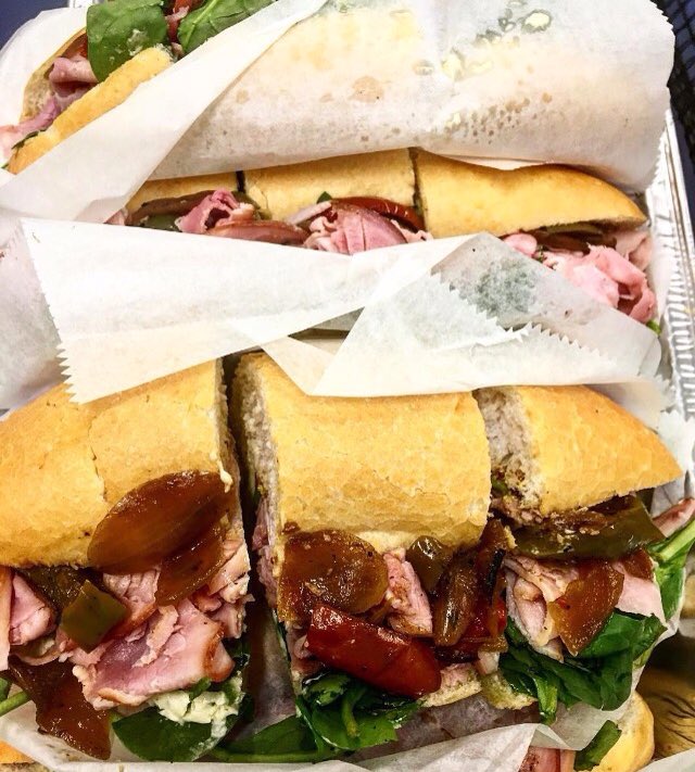 killerpoboys's tweet photo. Ham &amp; Homemade Pimento Cheese Poboy #nolalunch https://t.co/ucg8Bn16Fu