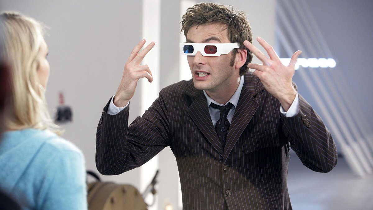 "This necktie and Chucks wearing, 3D glasses-loving, freckle faced bloke is my #MCM everyday."
(<a href="/TheTenthRegen/">The Doctor</a>)