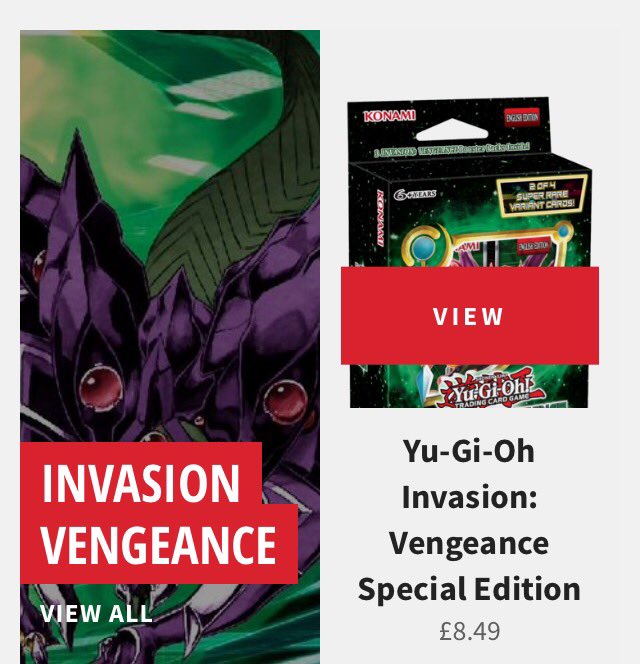 card_addicts's tweet photo. #yugioh #invasionvengeance special edition. #presale on our site. Save an extra 5% with discount code PRESALE at checkout! https://t.co/LWOtzFWR45