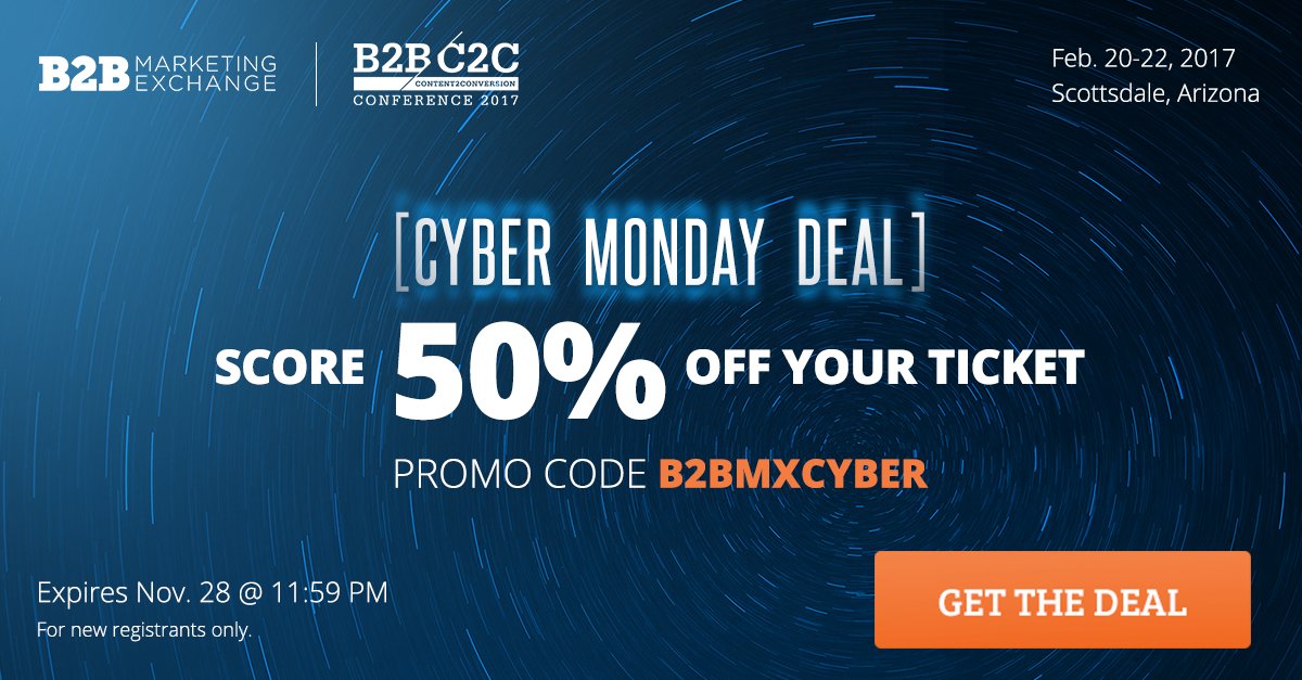 Evan87g3's tweet photo. Get the #CyberMonday special: Save 50% off #B2BMX tickets - today only: Register using the B2BMXCYBER code to save: https://t.co/sWzDJFKKdY https://t.co/z8qi0gI4xy