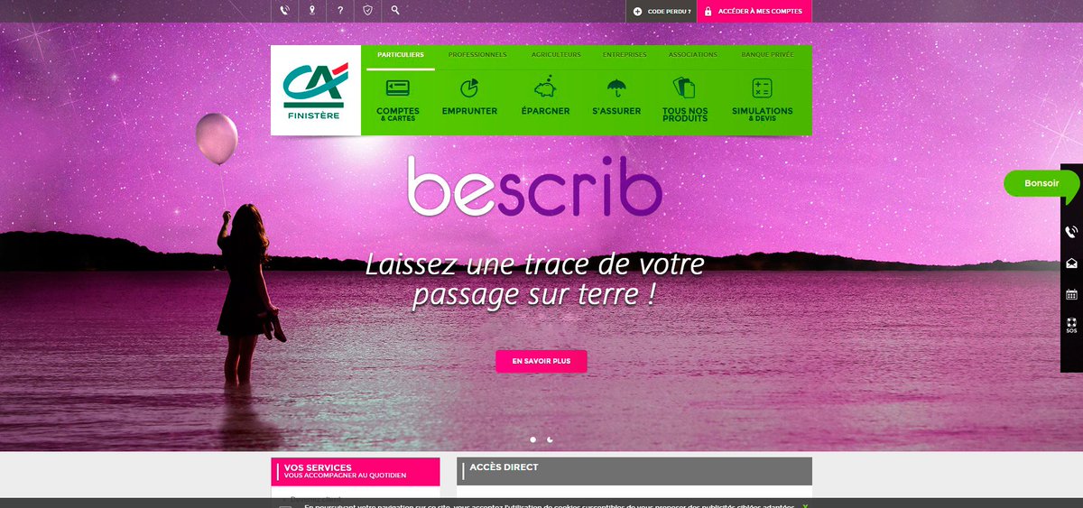 bescrib_network's tweet photo. Cette semaine le Crédit Agricole du Finistère est au couleur de #bescrib @ca_finistere @Riva_com @West_Web_Valley @genealogie29 https://t.co/zIFV8ddC4k