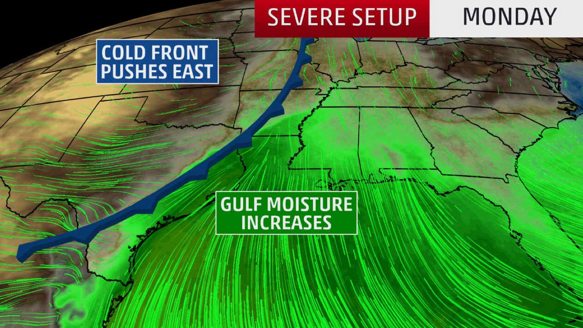 DisasterKleenup's tweet image. Drought relief may be in sight in Souther states with severe storms over next few days wxch.nl/2gCdjVb #severweather #thunderstorms