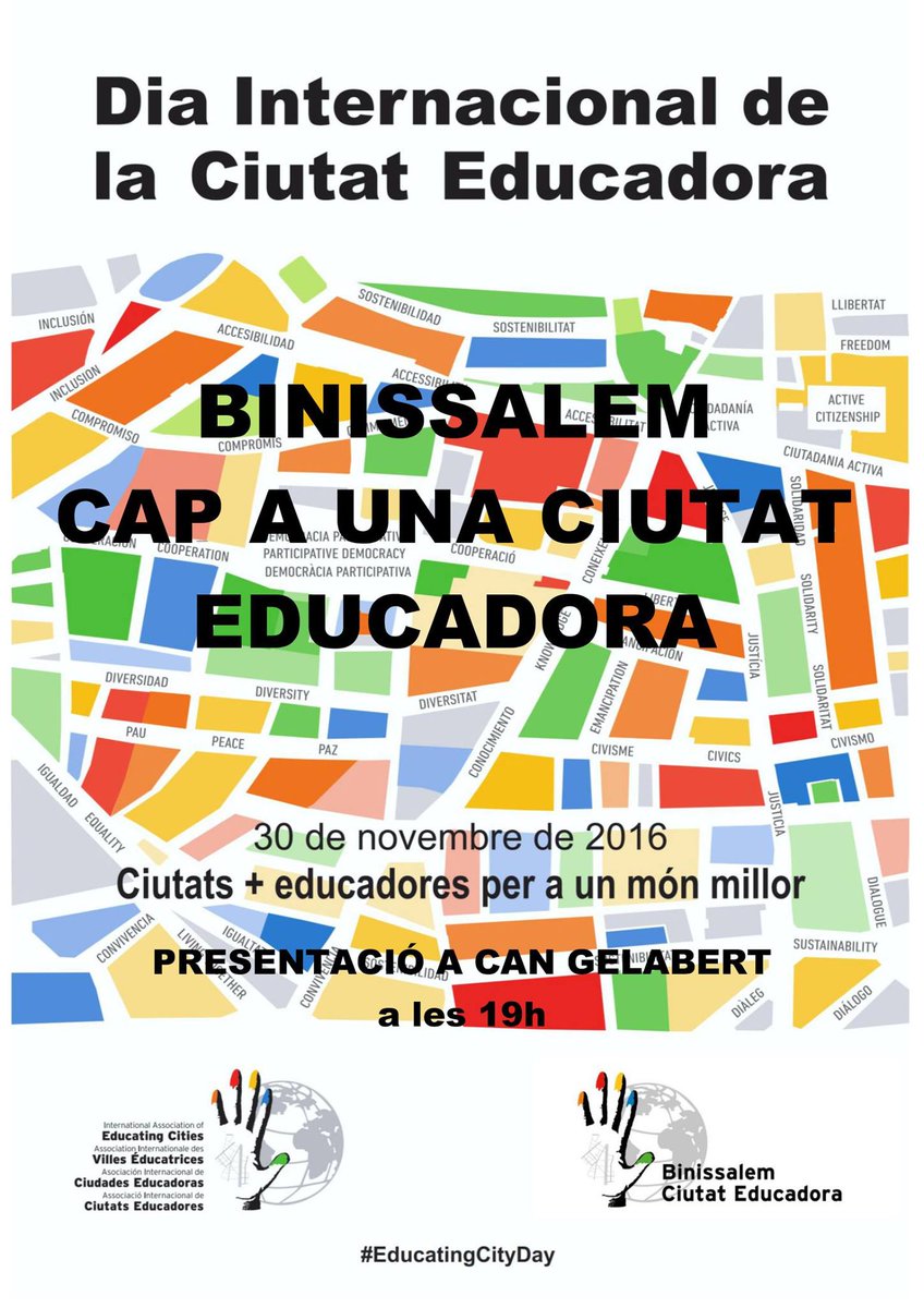 CanGelabert's tweet photo. BINISSALEM CAP A UNA CIUTAT EDUCADORA, aquest dimecres dia 30 de novembre a les 19 hores a @CanGelabert, #Binissalem https://t.co/ZSH0S2e6AH