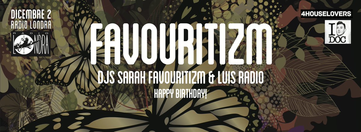 favouritizm (@favouritizm) on Twitter photo Catch Sarah <a href="/favouritizm/">favouritizm</a> this Friday <a href="/RadioLondraRoma/">RadioLondraDiscobar</a> #Roma with <a href="/luisradio/">Luis Radio</a> >>> #housemusic #romeclubbing #techhouse #deephouse <a href="/VanniAndFav/">Vanni & Fav</a> Catch Sarah <a href="/favouritizm/">favouritizm</a> this Friday <a href="/RadioLondraRoma/">RadioLondraDiscobar</a> #Roma with <a href="/luisradio/">Luis Radio</a> >>> #housemusic #romeclubbing #techhouse #deephouse <a href="/VanniAndFav/">Vanni & Fav</a>