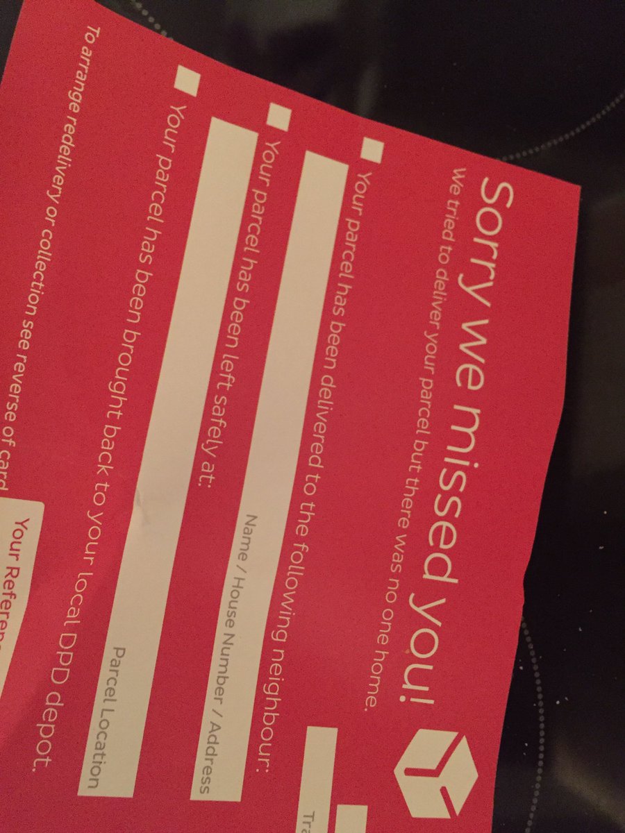 armcivor's tweet photo. @DPD_UK got home and found this. Would have been nice if the delivery driver told us where he left the parcel? #deliveredordepot https://t.co/bAGm3NQhVL