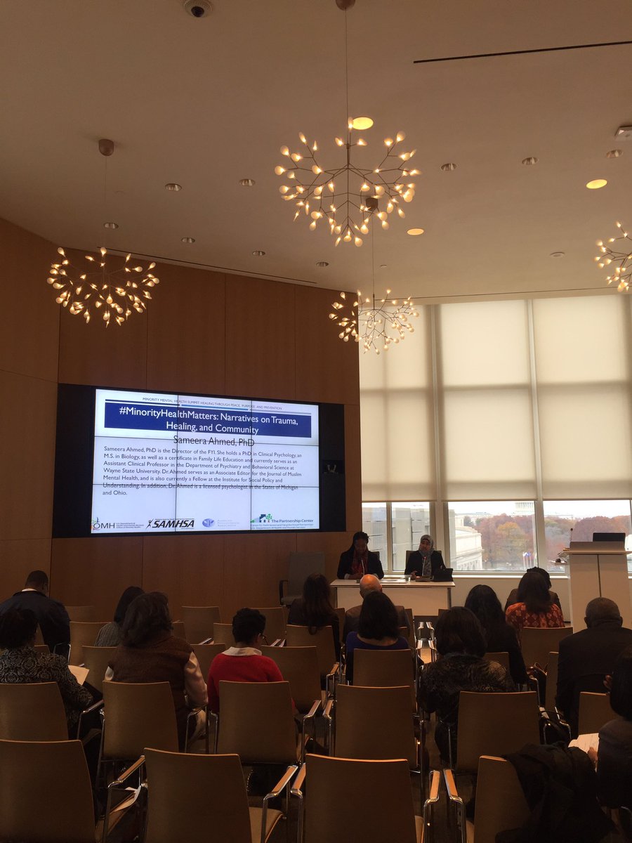 sawssan's tweet photo. Dr. Sameera Ahmed speaking about the American Muslim community at the Minority Mental Health Summit #minoritymentalhealth https://t.co/5FCwz6wPpw