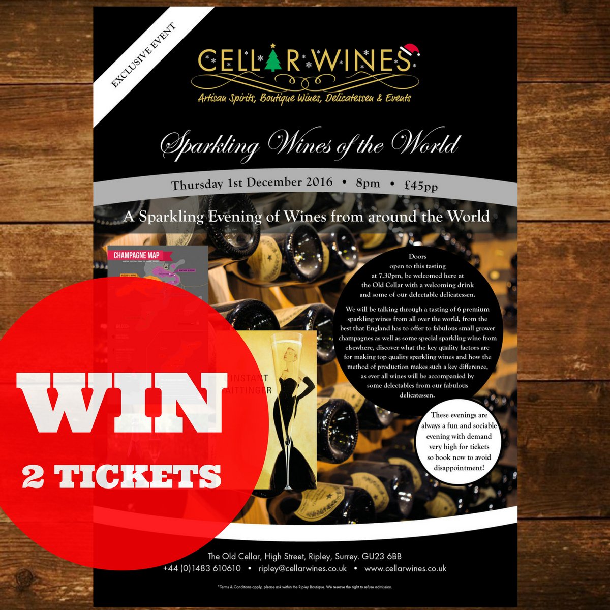 SMOKEYFORMBY's tweet photo. RT @cellar_wines: Win tix to our #Xmas wine tasting on thurs 1st dec at 8pm? #surrey #wine like, RT+F to enter https://t.co/1TuxxGMhEA #cfng