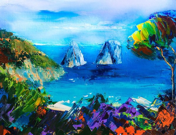 GabrielaLureti's tweet photo. 'Capri Colors' by Elise Palmigiani #art https://t.co/oidjQrTUSl