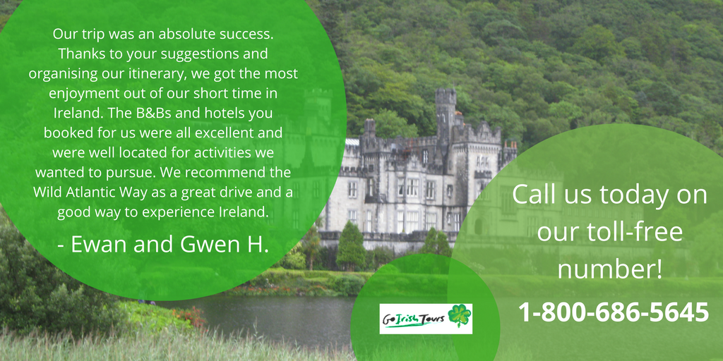 GoIrishTours's tweet photo. Another happy customer! Background pic snapped by Ewan and Gwen. #Ireland #DreamVacation #WildAtlanticWay https://t.co/9F4Bjg9799