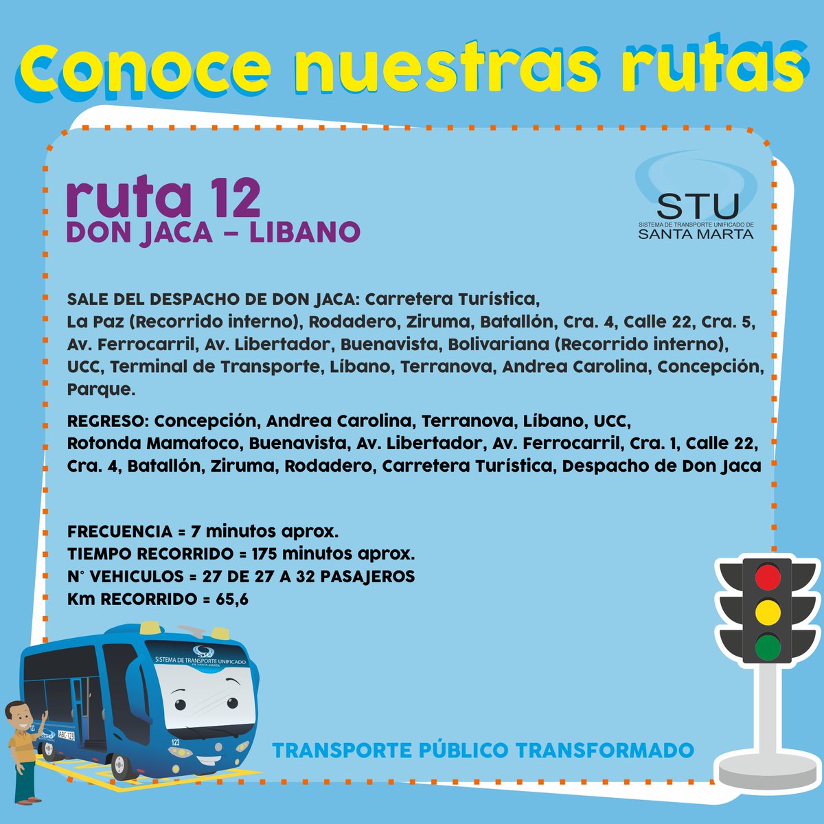 El STU tiene una ruta cerca a tí.