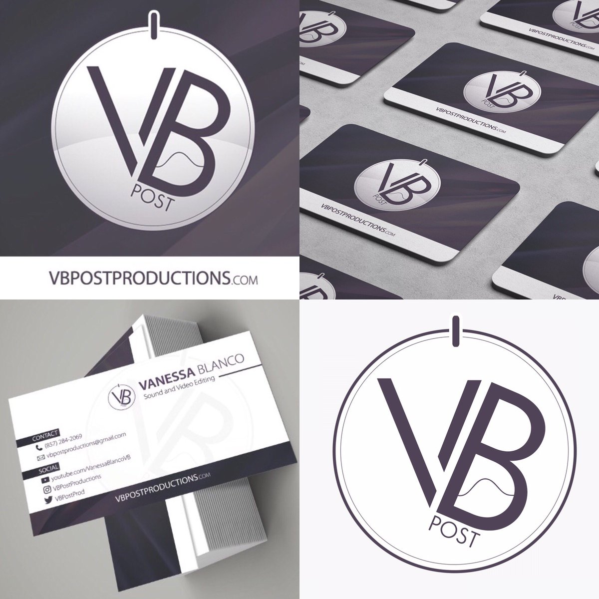 New #businesscards for @vbpostprod #audioengineer #videoeditor #modern #logo #graphicdesign #artistbranding by angproductions.com