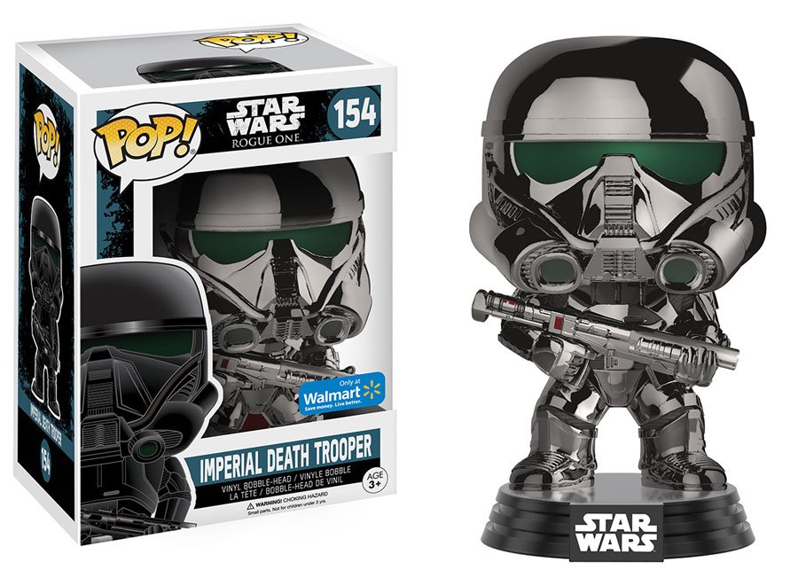 OriginalFunko's tweet image. RT &amp;amp; follow @OriginalFunko for the chance to win a @Walmart exclusive chrome Imperial Death Trooper Pop! from #RogueOne!
