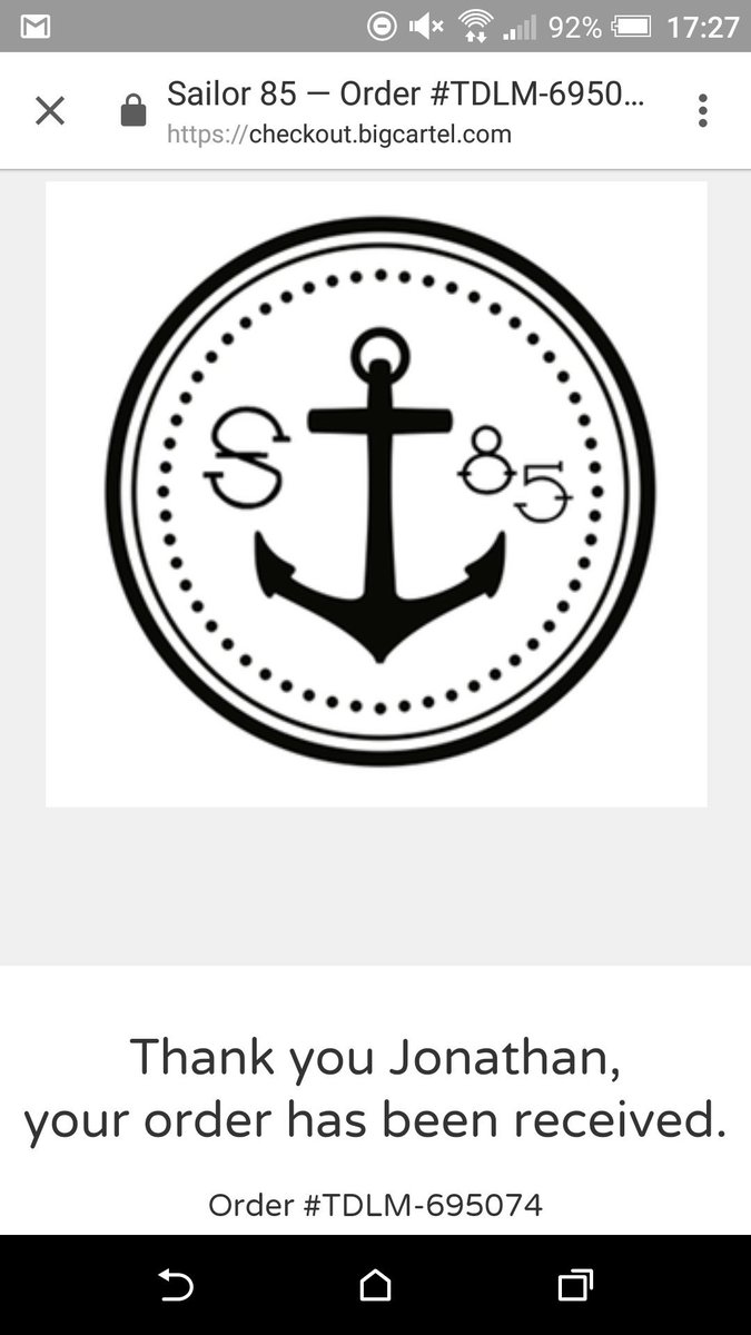 @S85Clothing it's been a while. Couldn't resist this. 👌⚓✌