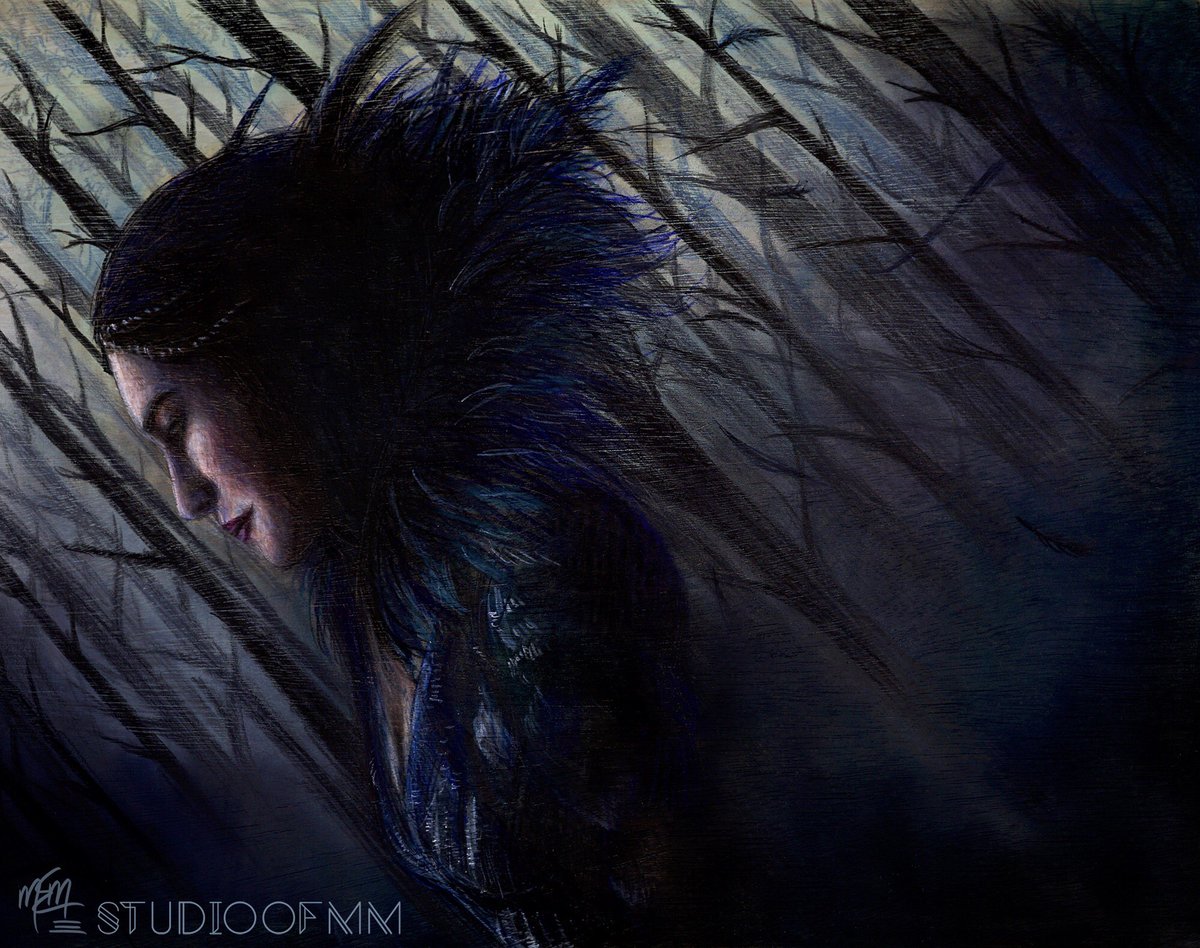 studioofmm's tweet photo. Sometimes you pull an all nighter to draw @MsJaimeMurray as the Black Fairy. Time lapse video: https://t.co/yoomKsTkVY #OnceUponATime #OUAT https://t.co/bxqOtS7Ly8
