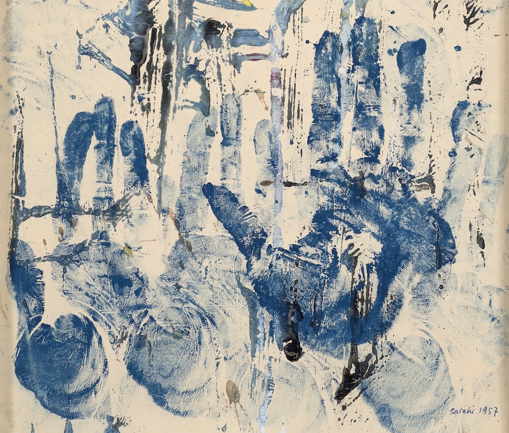 ArtBasel's tweet image. Detail of a 1957 work on paper by Ibrahim El-Salahi from @vigogallery | Survey 2016 #artbasel