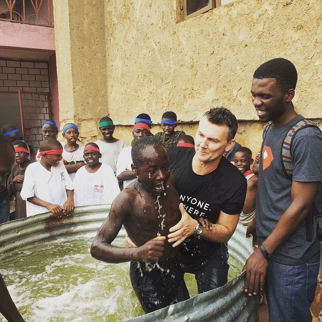 Yesterday, 14 boys who are living on the streets of Kampala, Uganda were baptized!!! If you give to <a href="/newspring/">NewSpring Church</a> you have been a part of it!
