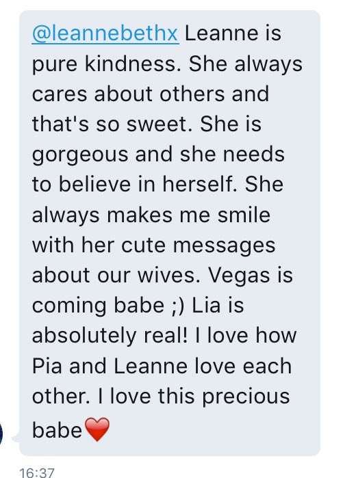 WWPositivity's tweet image. @leannebethx 🌹