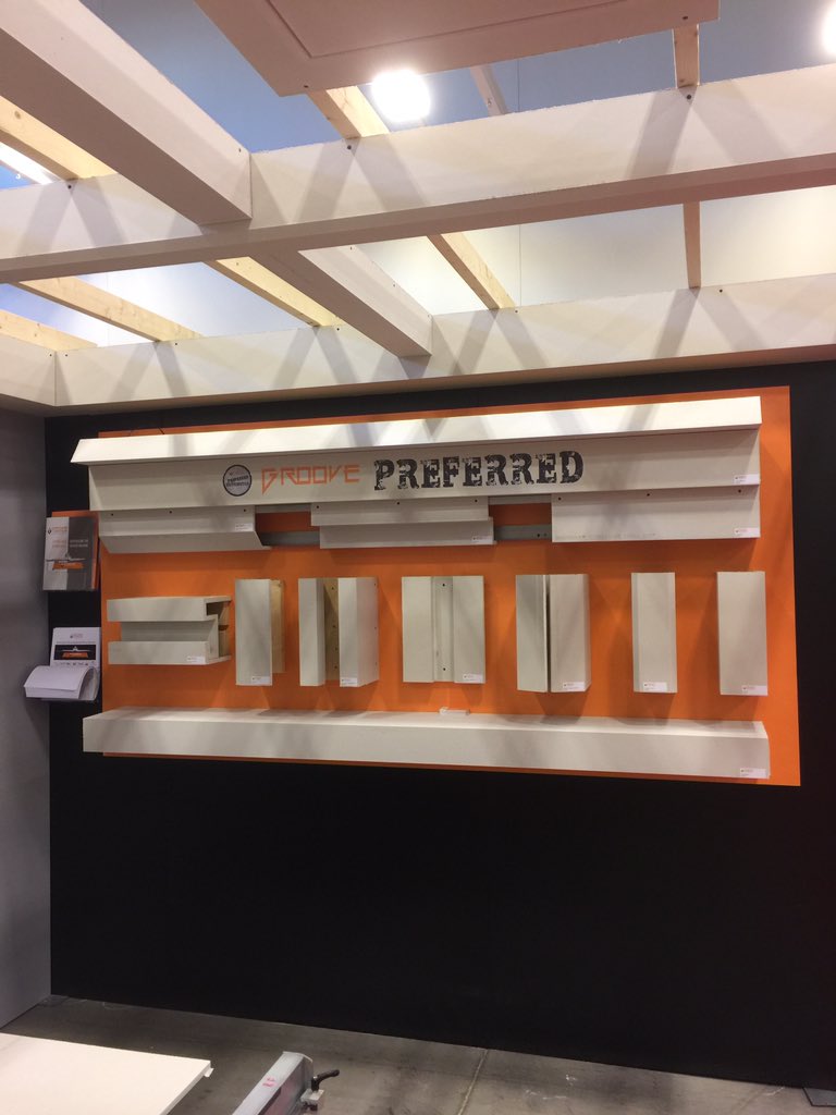 FieldGeneralTRW's tweet photo. #RCRT16 ... Groove Industries possibly, plausibly, probably, proven to be the shapes of things to come ... prefab drywall profiles. https://t.co/xlKBpN9rky