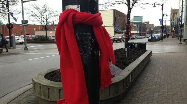 CBCSudbury's tweet image. #Sudbury is marking HIV awareness week with @ACCESS1989 Bundle up in Red campaign. #cbcsby
cbc.ca/news/canada/su…