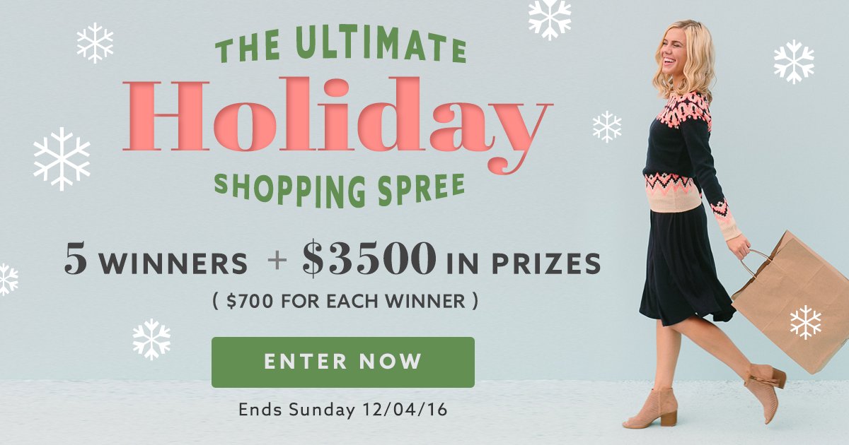 Ultimate Holiday Shopping Spree Giveaway ... 4 boutiques, Jane Credit and over $3,500 in prizes. Enter now! {vryjn.it/ultimategiveaw…}