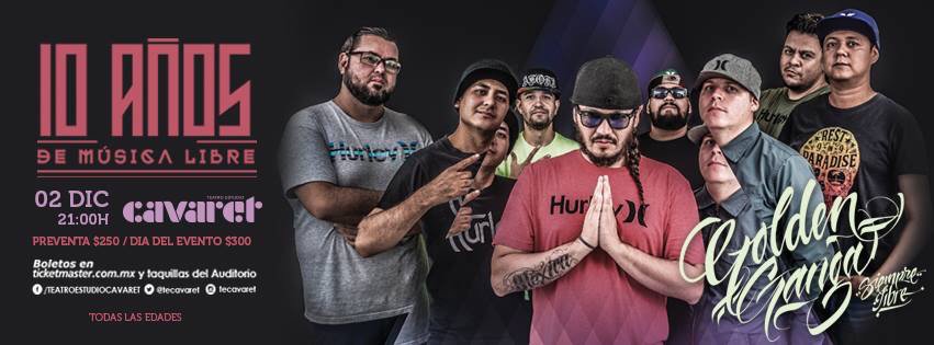 @centralonce @lagoldenoficial celebra su 10º Aniversario con un concierto único en el #TeatroEstudioCavaret: facebook.com/events/9784625…