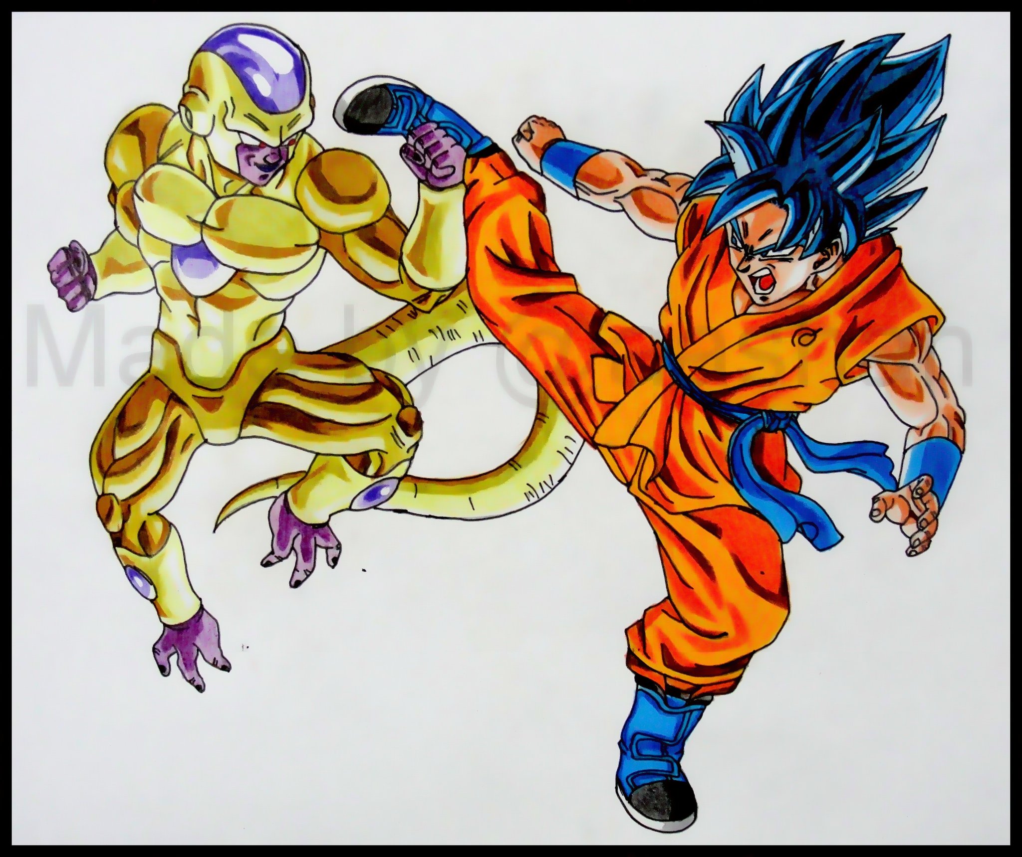 Drawing ALL FIGHTS of Goku VS Frieza HD wallpaper  Pxfuel