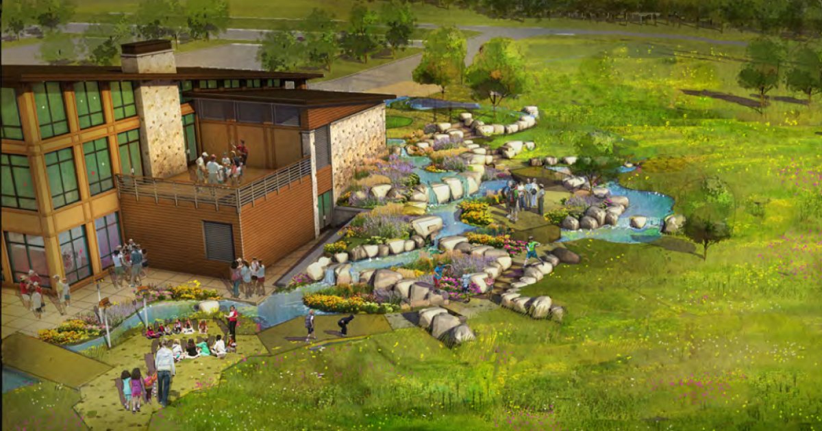 DSMpartnership's tweet photo. Jester Park Nature Center adds outdoor education building to plans in #Granger. #SeizeDesMoines https://t.co/AmrVTbh5SR https://t.co/478eViZ4sm