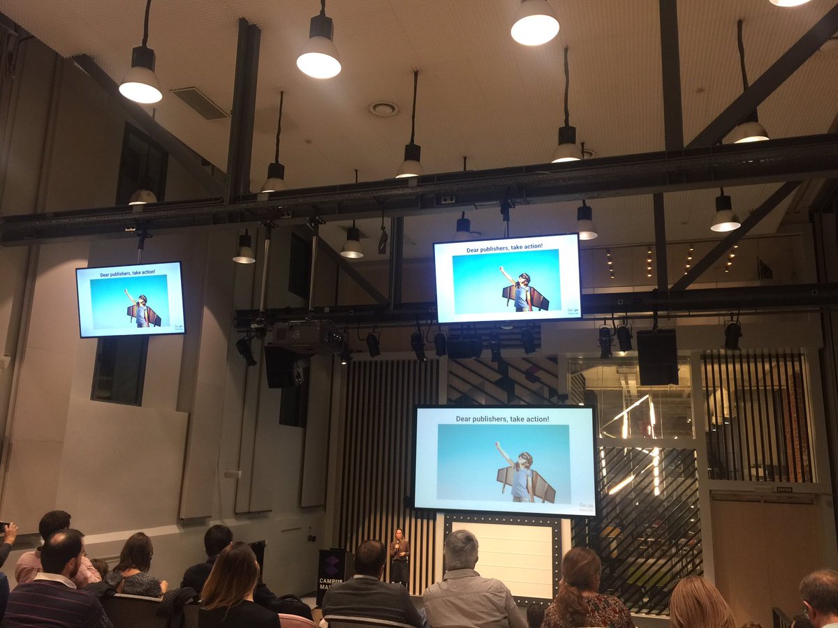 thinkingsize's tweet photo. Listen, dear publishers, take action! @googlenewslab at @CampusMadrid #dnimadrid https://t.co/9fWEXsZ7P1