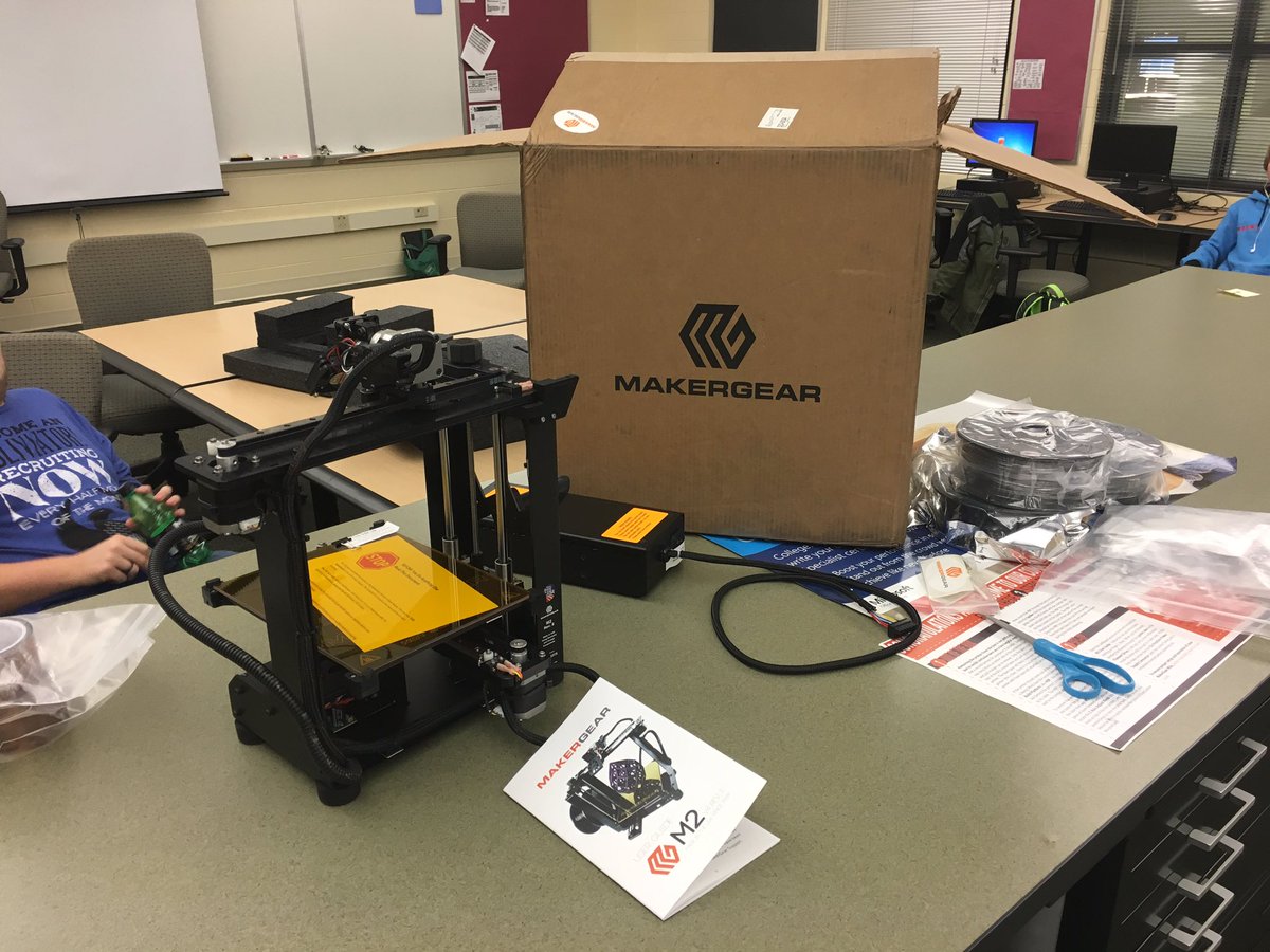 TSI got a visit from Santa today (aka <a href="/toddtulgestke/">Todd Tulgestke</a>) with our new <a href="/makergear/">MakerGear</a> M2 3D printer!