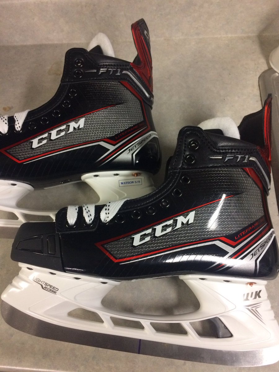 New Jet Speeds by <a href="/CCMHockey/">CCM Hockey</a> for <a href="/swatty96/">spencer watson</a>. Really like this skate design and construction. #anytimecaptainlimpwrist