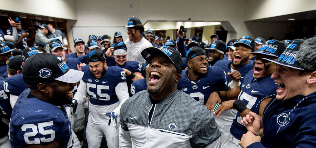 PennStateFball's tweet photo. #VictoryMonday, Championship Week feels 🙌🙌. Now, switching over from #MSUbeat to #BeatWisconsin. https://t.co/5O4HY9xKVq