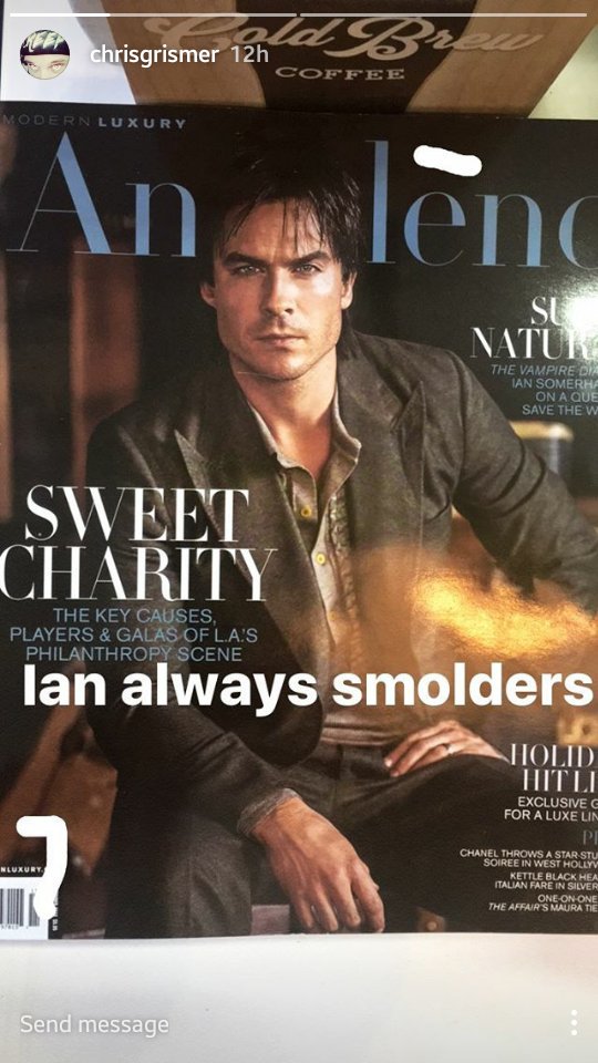 TracyRegan3's tweet photo. My #MCM is @iansomerhalder #AmazingHuman #FightsForOthers #StandsUpForWhatHeBelivesIn #Compassionate #IanRocks!!!!!! https://t.co/lU8I8nhm3C