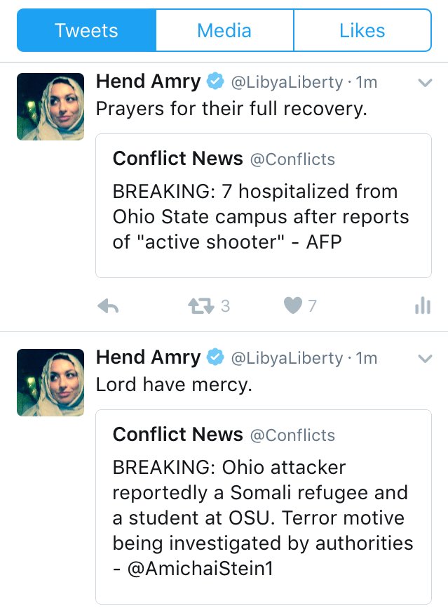 Just staring at my own tweets - the constant duality of concern for the victims &amp; fear of the unrelated consequences to others. #NewReality
