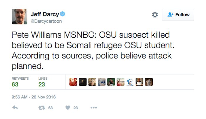 Somali Muslim refugee killed in Ohio State attack