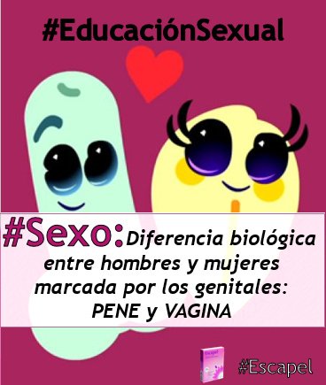 luzvioleta777's tweet photo. #EducaciónSexual 
#Sexo no son relaciones sexuales, es la diferencia biológica entre hombres y mujeres. ;) #pene #vagina https://t.co/KGZHN4gJh3
