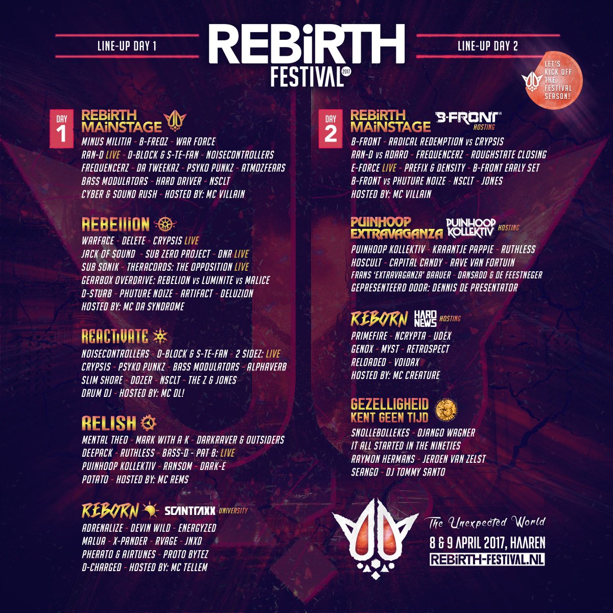 RebirthFestival's tweet image. REBIRTH FESTIVAL 2017

Discover the lineup

ENGLISH: bit.do/REBIRTH2017ENG…

RSVP: bit.do/FB-REBIRTH2017