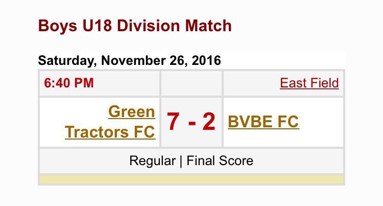 TractorsFC's tweet photo. @BVBEFC yeah good draw #yesweplaysoccer https://t.co/x2qVutvh95