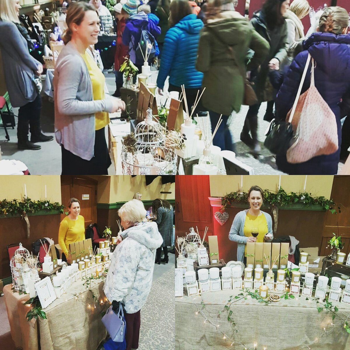 CHCnatural's tweet photo. Fantastic 3 days at Tatton Christmas Gift Fair! #Knutsford #soywaxcandles #tattonpark #ChristmasGifts #SmallBusiness #madeincheshire https://t.co/AmDK3Ek5Fb