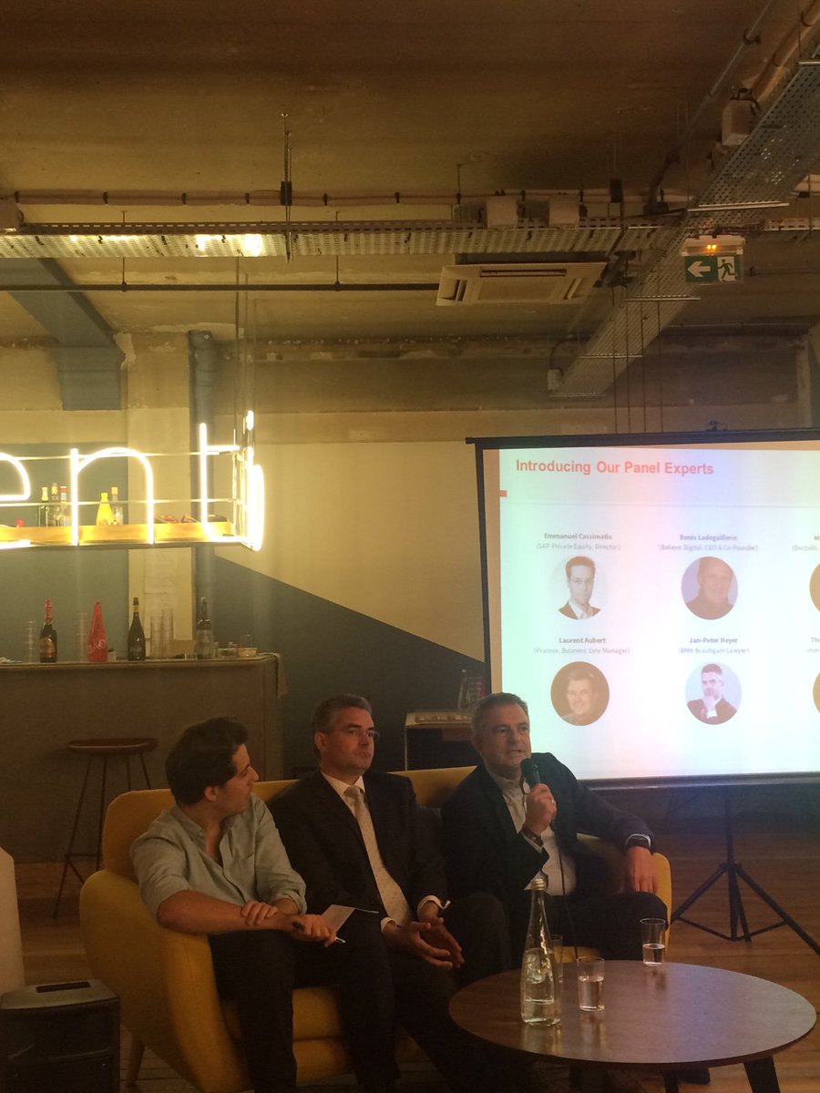 Ventech_VC's tweet photo. "Hiring talents may be complicated in Germany. You have to poach the best" with @PramexBPCE #VentechMeetup https://t.co/QTncuWZuFp