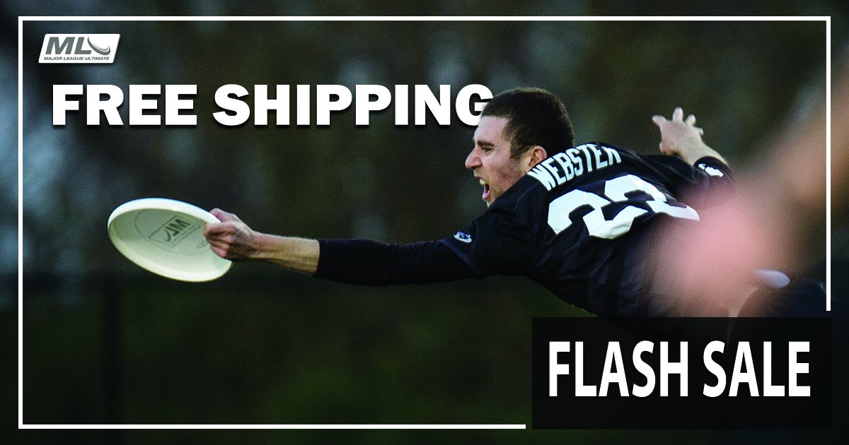 MLU (@mlultimate) on Twitter photo FLASH SALE! Free domestic shipping on MLUShop.com until 6 PM ET today AND get a glove and disc bundle for just $20! FLASH SALE! Free domestic shipping on MLUShop.com until 6 PM ET today AND get a glove and disc bundle for just $20!