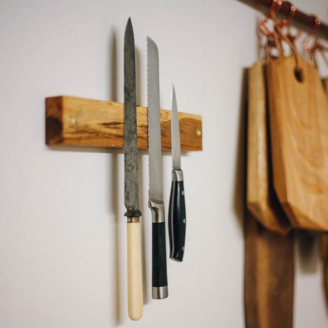 STAVE Knife Holder in spalted English Beech. Have a look on <a href="/makeathingaday/">makeathingaday</a> to see the pro… ift.tt/2fG4Eir